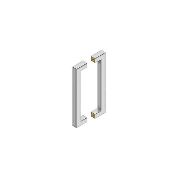 Deltana Back To Back Contemporary Pull Bright Stainless Steel 12" - SSPBB1210U32