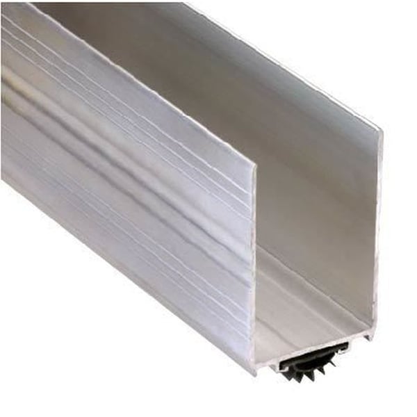 Pemko 221AV48 48" Door Shoe with Vinyl Mill Aluminum - 221AV48