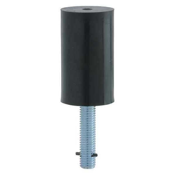 Ives Security Door Stops, Steel, Black, 3-1/2"H x 2"W - FS18L