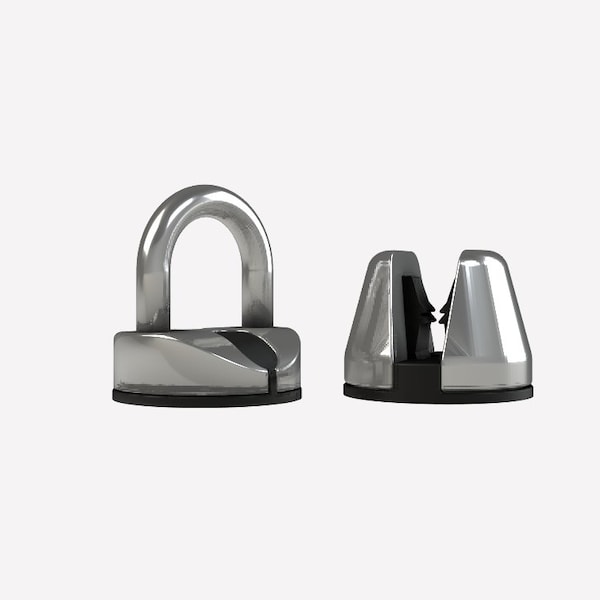 Genesis Adj Door Holder 3In Grabber, Chr - DH-GRB-02-300