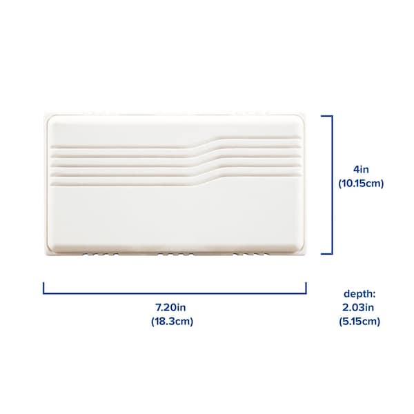 Heath-Zenith Heath Zenith White Plastic Wired Door Chime Kit - SL-27102-90