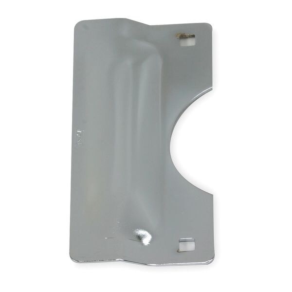 Zoro Select Heavy Duty Latch Guard, Chrome, Steel, 7"L x 3"W - 2MDH6
