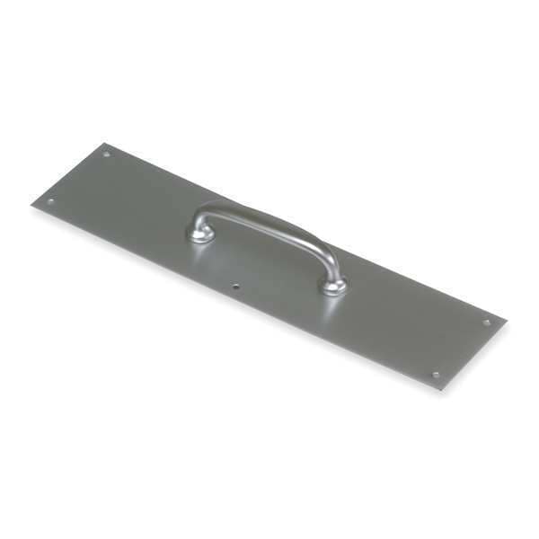 Rockwood Door Pull Plate, Brass, 12"L x 3"W, 0.05" Proj. - 132 X 70A.3