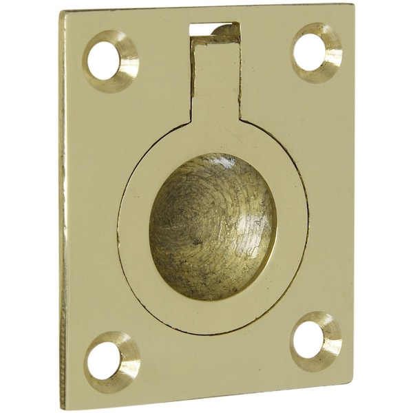 National Hardware National Hardware Polished Brass Ring Pull 1.5 in. 1 pk - N219-063