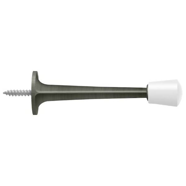 Deltana Baseboard Door Bumper, Zinc Die-Cast Antique Nickel 3" - ZBDS30U15A