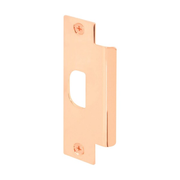 Prime-Line Prime-Line 4-7/8 in. H X 1-1/4 in. L Polished Brass Brass Door Strike - U9484