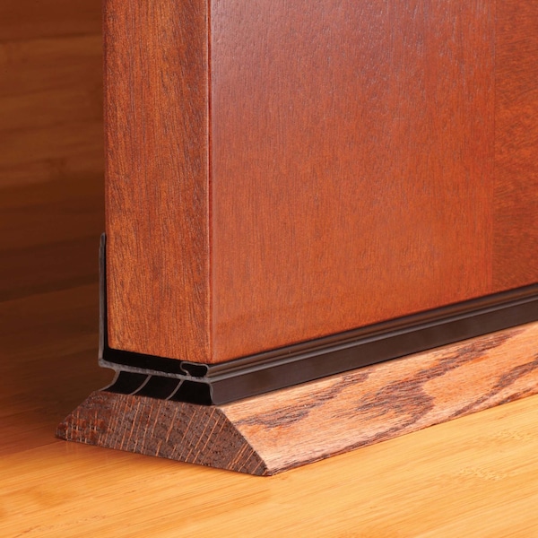 M-D Building Products 36 in. Brown Vinyl L-Shape Screw-on Under Door Seal - 78899