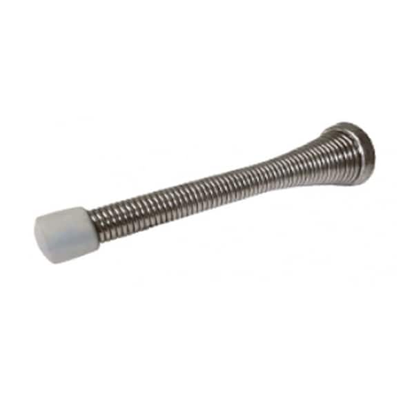 Cal-Royal 3-3/4 Heavy Duty Jumbo Spring Door Stop Screw and Metal Base, US15 Satin Nickel - JFS13-15