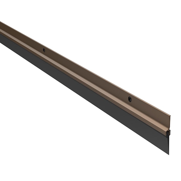 Pemko 307DV36 36" Door Bottom Sweep with 1" Vinyl Dark Bronze - 307DV36