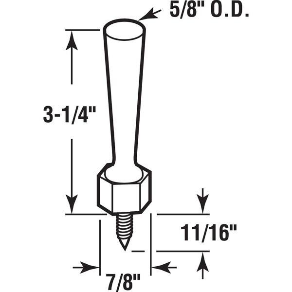 Prime-Line Flexible Vinyl Door Stop, Soft Jamb, White 3 Pack - U 9266