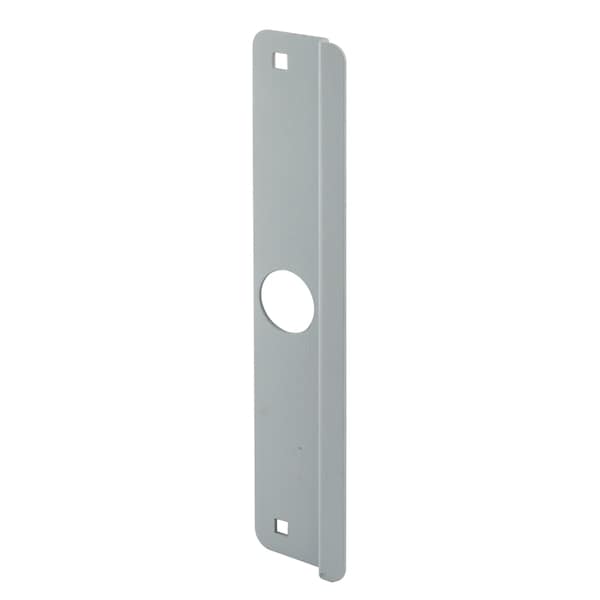 Prime-Line Latch Shield, 2-5/8 in. x 12 in., Gray Single Pack - U 9507