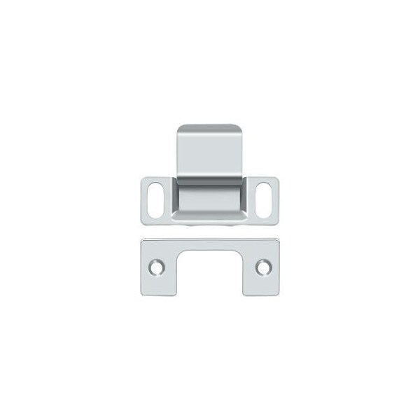 Deltana Strike Plate, Dust Cup, Adjustable, 2-3/4" X 1-1/4" Bright Chrome - SP2751U26