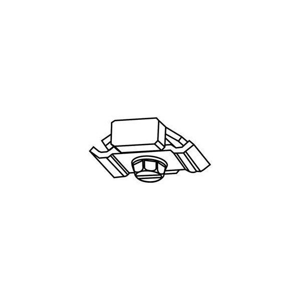 Best Hinges Center Stop for the BP150 Track # 400004 Zinc Plated Finish - BP25077
