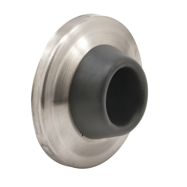 Prime-Line 2-15/16 in. Brushed Stainless, Wall Door Stop - J 4540