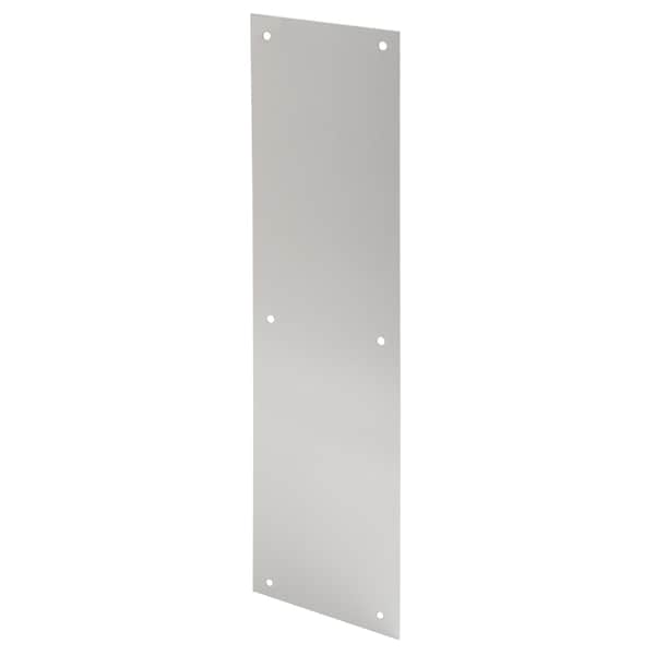 Prime-Line Door Push Plate, 3-1/2 x 15 in. Stainless Steel (Single Pack) - J 4720