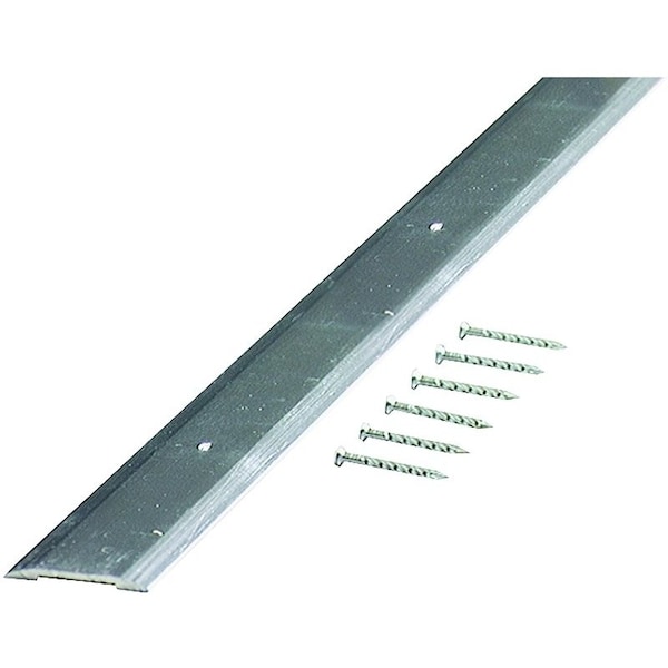 M-D Building Products Seam Binder, 36 in L, 1-1/4 in W, Smooth Surface, Aluminum, Polished - 66019