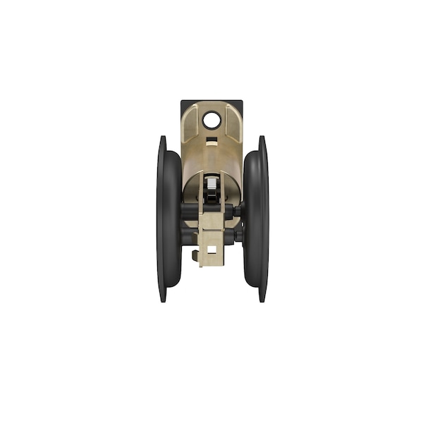 Richelieu 2 716inch 62 mm Round Pocket Door Passage Pull, Flat Black - 17RFB10