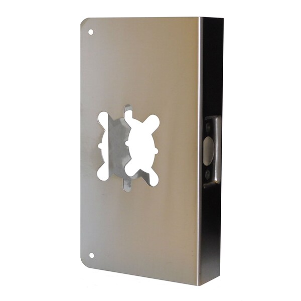 Don-Jo 12in Classic Wrap Around for Cylindrical Door Lock with 2-1/8in Hole for 2-3/4in Backset and - CW12-2S