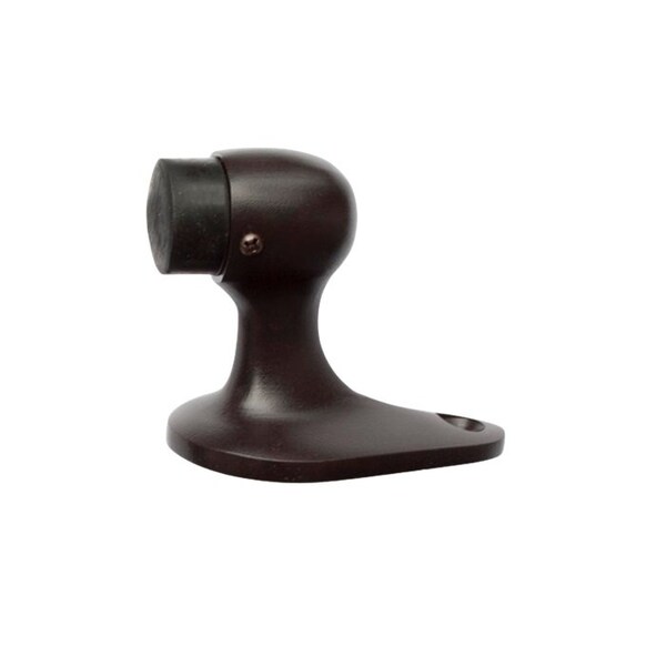 Orca Hardware Goose Neck Floor Stop With Black Tip, 2-1/4 Height, US10B Oil-Rubbed Bronze Finish - TH-22HD-10B