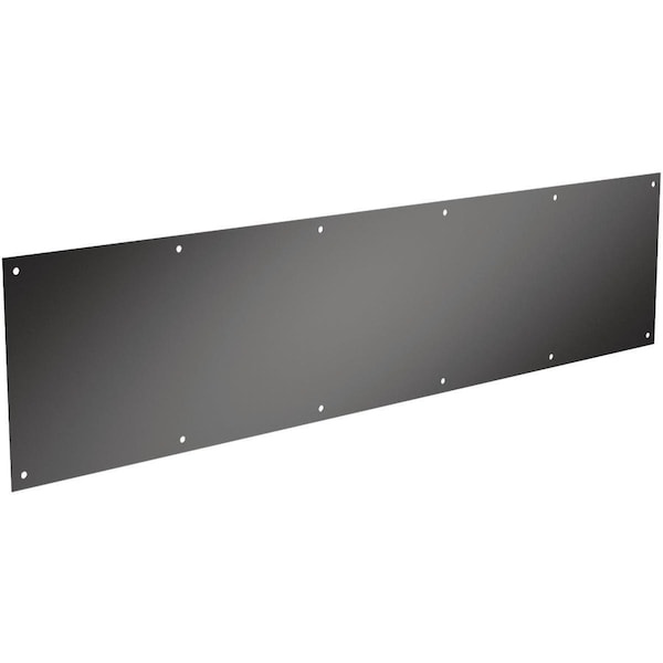 Trama 8 x 34 in. Kickplate, Matte Black - TR3241176
