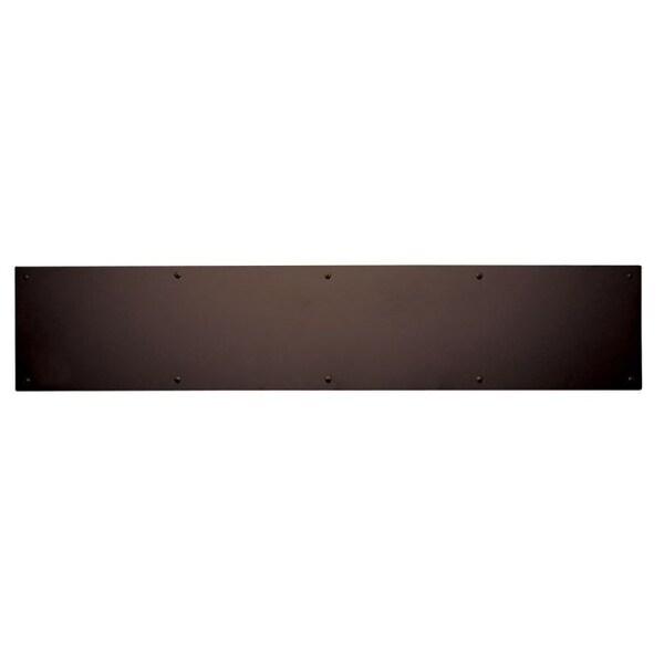 Trimco Mop Plate Vis Pack Dark Bronze Powder Coat 6"x28" - 6X28V.613