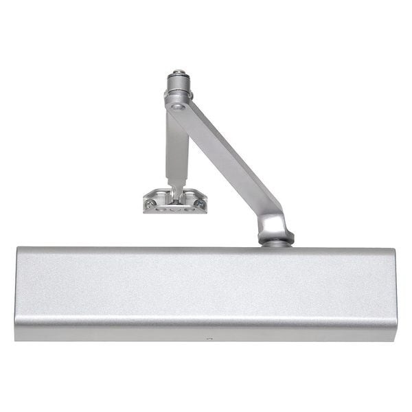 Norton Door Controls Manual, Hydraulic, Norton 210, Door Closer, Heavy Duty Interior and Exterior, Gray - 210 X 689 X TPN