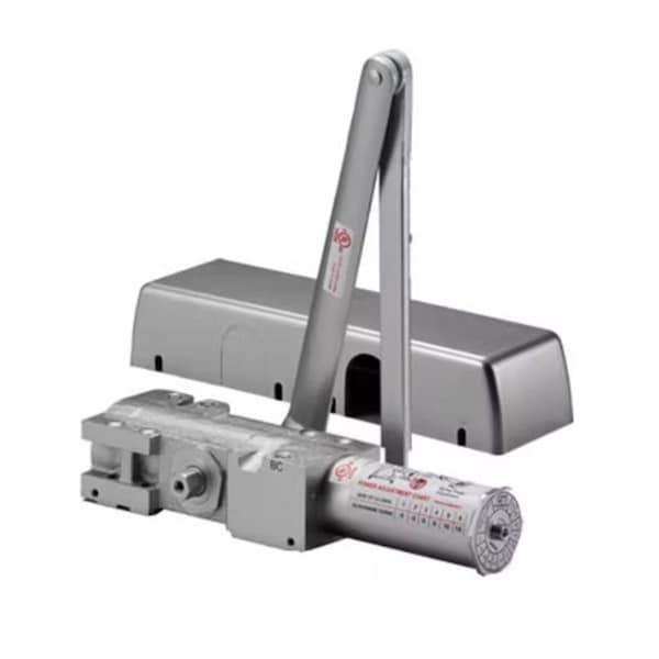 Delaney Hardware Heavy Duty Grade 1 Cast Iron Body Aluminum Finish Commercial Door Closer - 608810