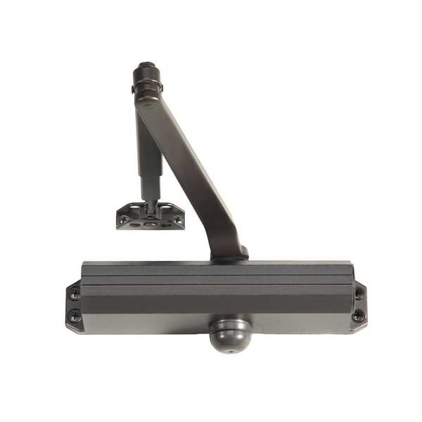 Norton Door Controls Manual, Hydraulic, Norton 1600, Door Closer, Heavy Duty Interior and Exterior, Dark Bronze - 1601 X 690