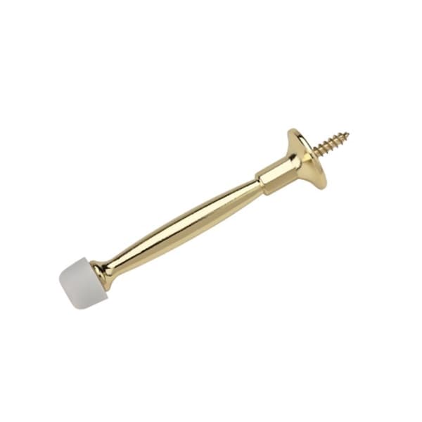 Gan Eden Door Stop Rigid 4In Pol-Brass 830146 - GA109192