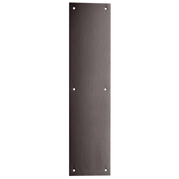 Ives Push Plate, 4-in x 16-in, Oil Rubbed Bronze - 8200 US10B 4X16