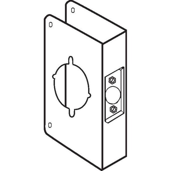 Don-Jo Classic Wrap Around for Cylindrical Door Lock with 2-1/8" Hole with 2-3/4" Backset and 1-3/8" Door - CW71S