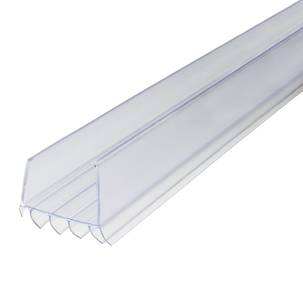 M-D Building Products 36 in. Clear Vinyl CINCH U-Shape Slide-On Under Door Seal - 43338
