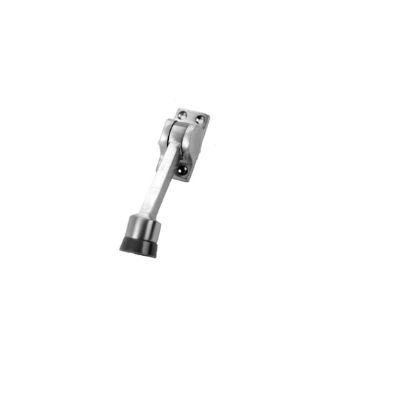 Don-Jo 1464-626 4 in. Kick Down Door Stop, Brushed Chrome - 1464 626