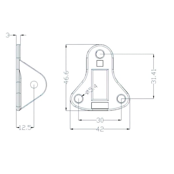 Richelieu 5 in 127 mm FlipDown Door Stop, Brushed Nickel - 68NBV