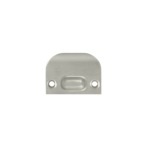 Deltana Solid Brass Full Lip Strike Plate, Brushed Nickel Finish, 10PK - FLSP335U15-XCP10