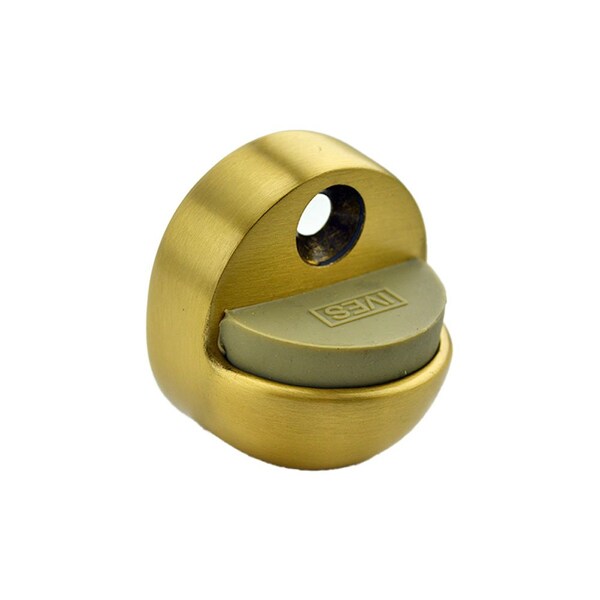 Ives Commercial Solid Brass 1-3/8in Floor Dome Stop Satin Brass Finish - FS4384