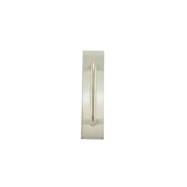 Trimco Square Corner Pull Plate 10" 1195 Pull Satin Stainless Steel 4"x16" - 1018-3B.630