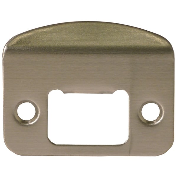 Pamex Full Lip Round Corner Strike 2-1/4 x 1-3/4 Satin Stainless Finish - FT4SPSS