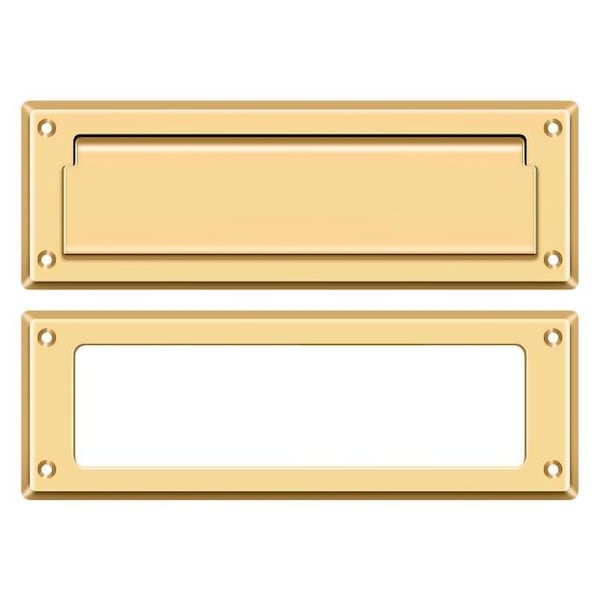 Deltana Mail Slot 8-7/8" With Interior Frame Lifetime Brass - MS626CR003