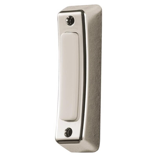Globe Globe Heath Zenith Satin Nickel Silver Metal Wired Pushbutton Doorbell - 18000222