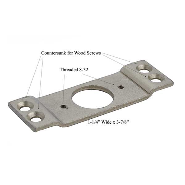 Major Major: LMB-10 - Lock Mounting Bracket For Tubular Latch In Wood Doors - MJR-LMB-10