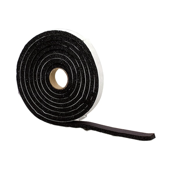 M-D Building Products M-D Building Products Black Sponge Rubber Weather Stripping Tape For Doors and Windows 120 in. L X 0 - 06619