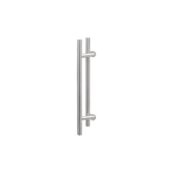 Richelieu 24inch 610 mm Center to Center Offset BacktoBack Pull for Glass Door, Stainless Steel - 705362432OS170