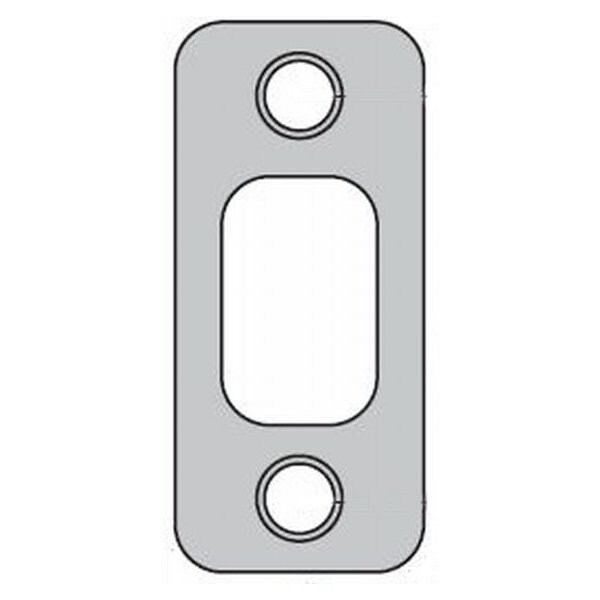 Kwikset Deadbolt Strike, Satin Nickel Blackened - 85063-15A
