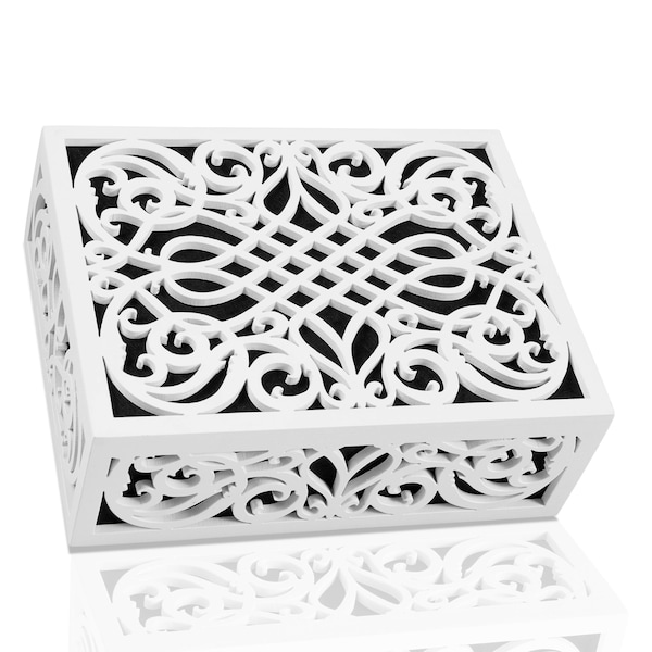 Newhouse Hardware Wooden Doorbell Chime Cover Box, Decorative Door Bell Chime Cover, Corinthian Design - CHIMECOVER3