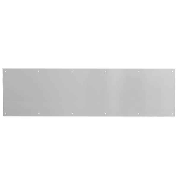 Prime-Line Door Kick Plate, 10 in. x 34 in., Satin Nickel Aluminum Single Pack - MP4839