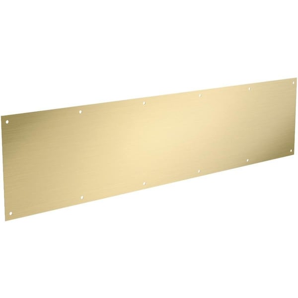 Trama 8 x 34 in. Kickplate  Brushed Gold - TR3244225