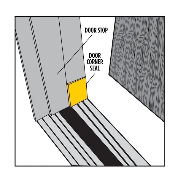 M-D Building Products Brown Door Corner Seal for Interior & Exterior Doors - 51501