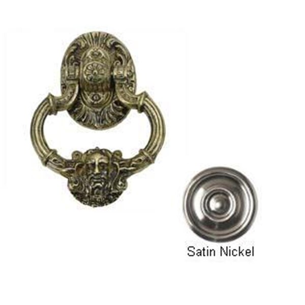 Camp Usa Neptune Door Knocker 7-.37 in. Satin Nickel - CA2531751