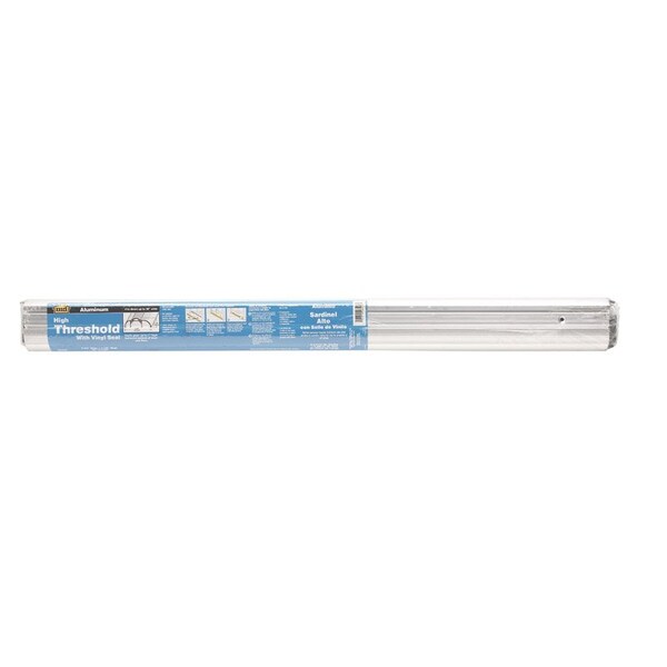 Tower Sealants M-D Building Products 1.125 in. H X 3.375 in. W X 36 in. L Aluminum/Vinyl High Boy Threshold Silver - 08409